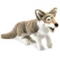 Preview: Folkmanis Handpuppe grauer Wolf - 2898