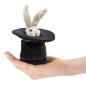 Preview: Folkmanis Fingerpuppe Mini Hase im Hut