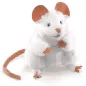 Preview: Folkmanis Handpuppe weiße Maus - 2219