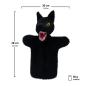 Preview: Wolf schwarz 28 cm-  Handspielpuppe von munabo 29cm