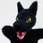 Preview: Wolf schwarz 28 cm-  Handspielpuppe von munabo 29cm