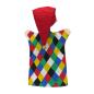 Preview: Kasperle Handspielpuppe von munabo bunt kariert 26cm