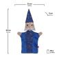 Preview: Guter Zauberer Handpuppe ART-  Handspielpuppe von munabo 39 cm