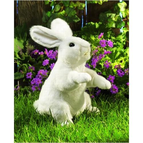Folkmanis Handpuppe Weißer Hase, stehend - 2868