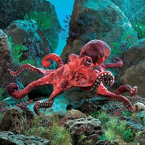 Folkmanis Handpuppe roter Oktopus - 2974