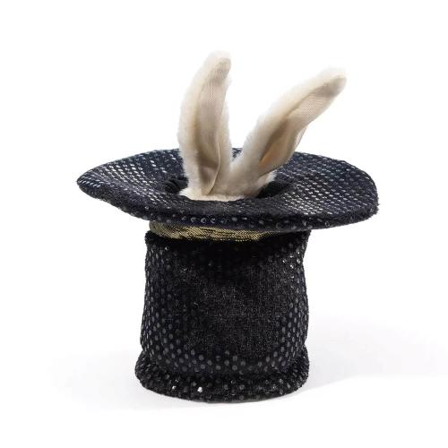 Folkmanis Fingerpuppe Mini Hase im Hut