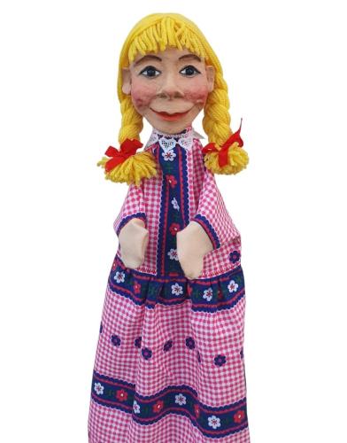 Gretel blond -  Salzberger Kasperpuppen - RESERVIERT