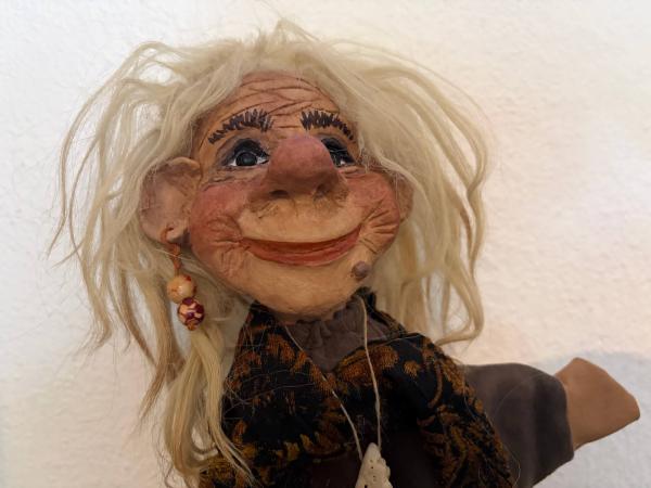 Preview: Troll Frau groß - Salzberger Kasperpuppen