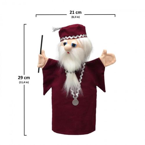 Preview: Magier / Zauberer  Handspielpuppe von munabo 29cm