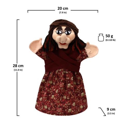 Preview: Hexe Handspielpuppe von munabo 28cm