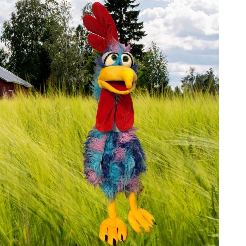 Preview: Livin g Puppets Handpuppe Hahn Sir Theo von Gockel W941