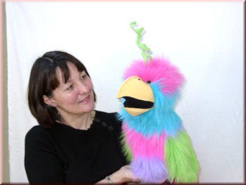 Handpuppe Paradiesvogel von The Puppet Company