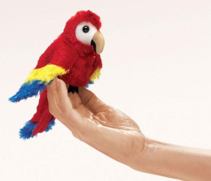 Folkmanis Fingerpuppe Mini Papagei