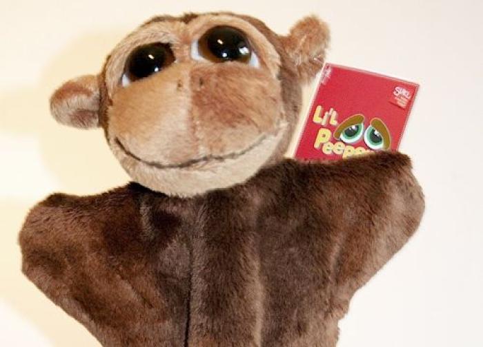 Handpuppe Affe Mario von Suki
