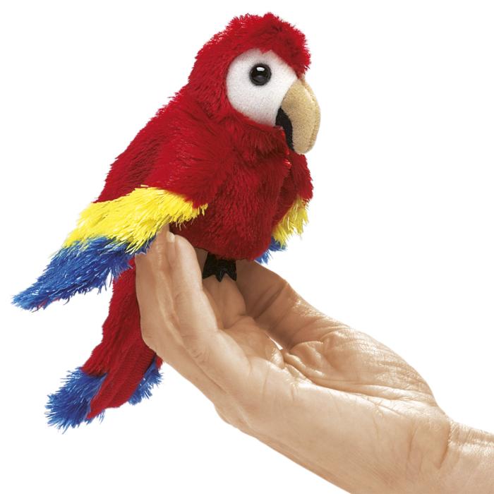 Folkmanis Fingerpuppe Mini Papagei