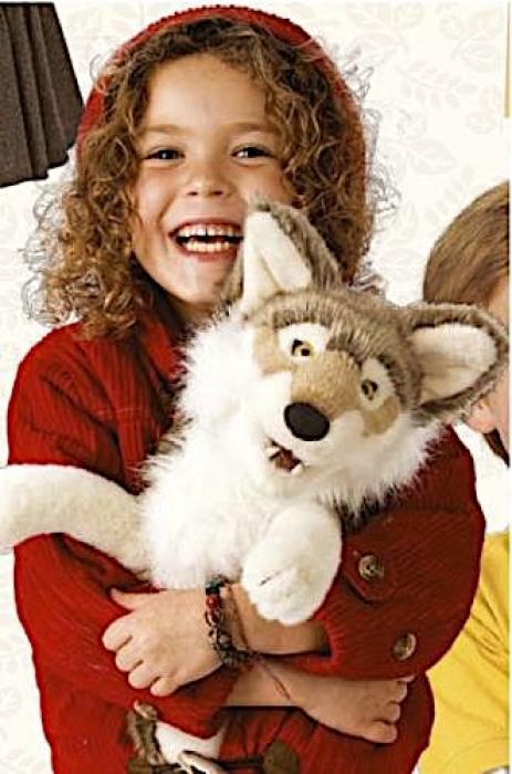 Folkmanis Handpuppe grauer Wolf - 2898