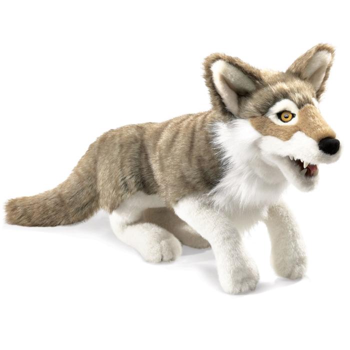 Folkmanis Handpuppe grauer Wolf - 2898