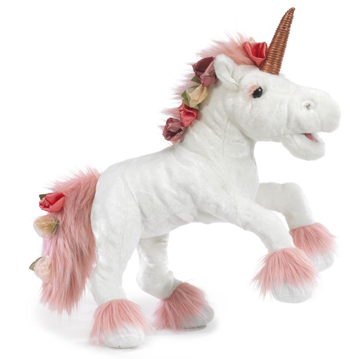 Folkmanis Handpuppe Einhorn / Unicorn  -  3161