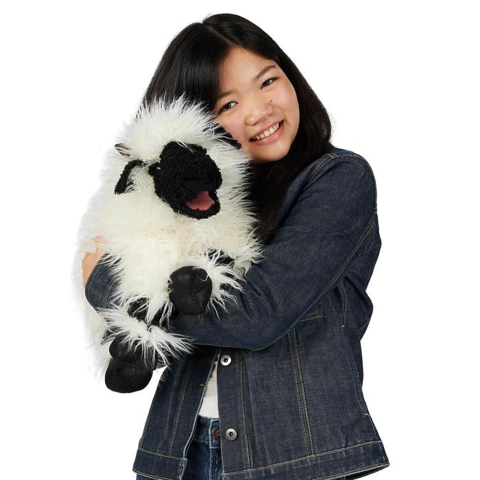 Folkmanis Handpuppe Walliser Schwarznasen Schaf / Valais Blacknose Sheep - 3237