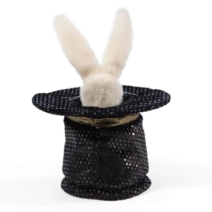 Folkmanis Fingerpuppe Mini Hase im Hut