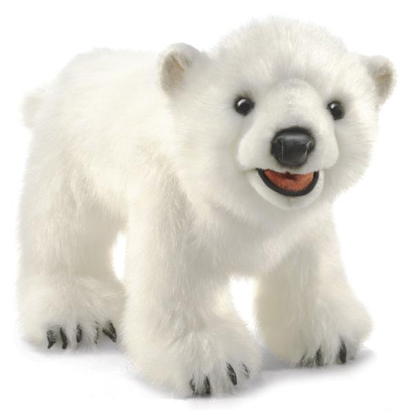 Folkmanis Handpuppe Eisbärenjunges / Polar Bear Cub - 3041