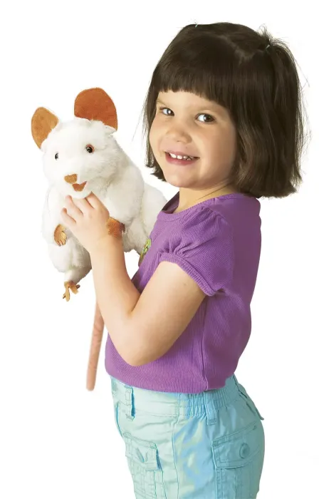 Folkmanis Handpuppe weiße Maus - 2219