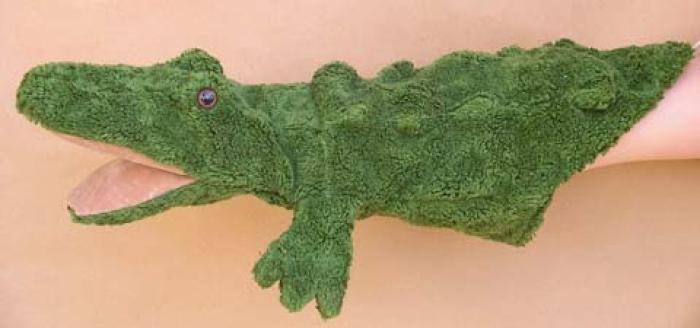 Handpuppe Krokodil von Kallisto