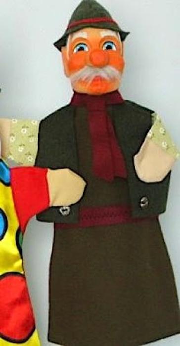 Scheithauer Kasperlefigur  Förster / Großvater 35cm