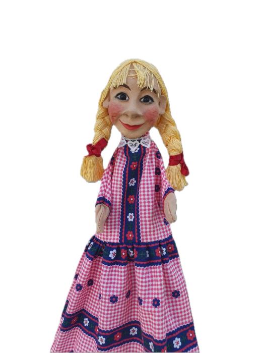 Gretel blond -  Salzberger Kasperpuppen - RESERVIERT