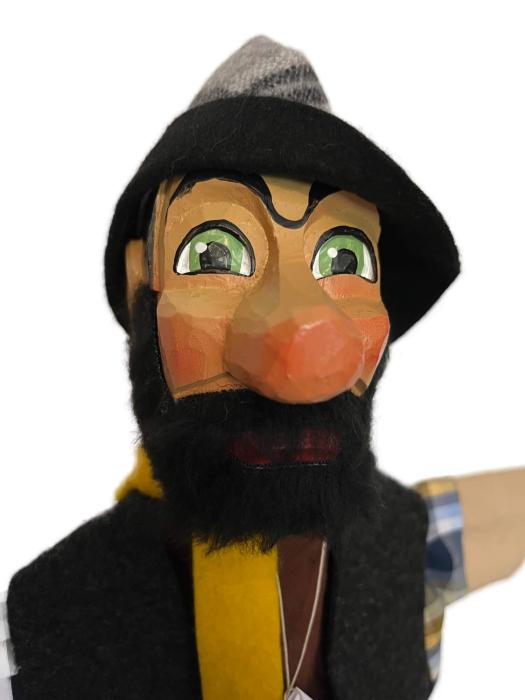 Scheithauer Kasperlefigur Räuber mit Bart 35cm