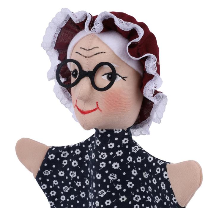 Oma / Großmutter Handpuppe ART-  Handspielpuppe von munabo 31 cm