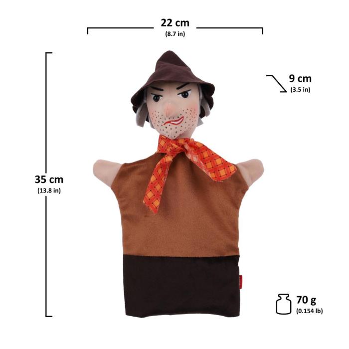 Räuber Handpuppe ART-  Handspielpuppe von munabo 35 cm