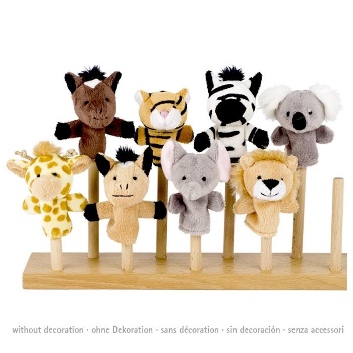 Fingerpuppen / Fingerpuppenset  Wilde Tiere - goki -