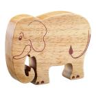 Holztier Elefant natur von Lanka Kade